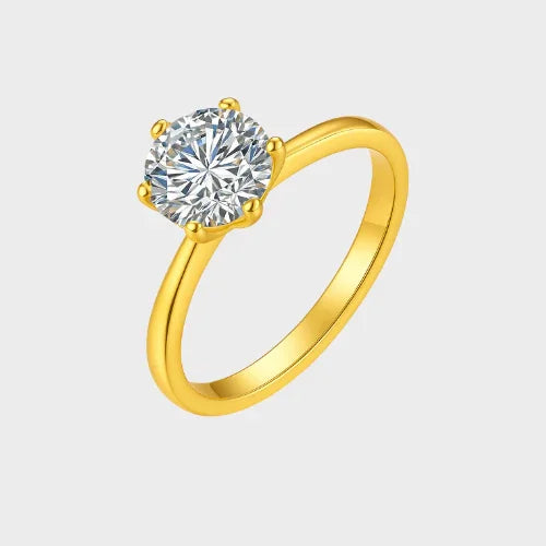 Moissanite Ring 8mm