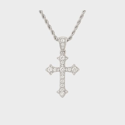 Moissanite Cross Chain
